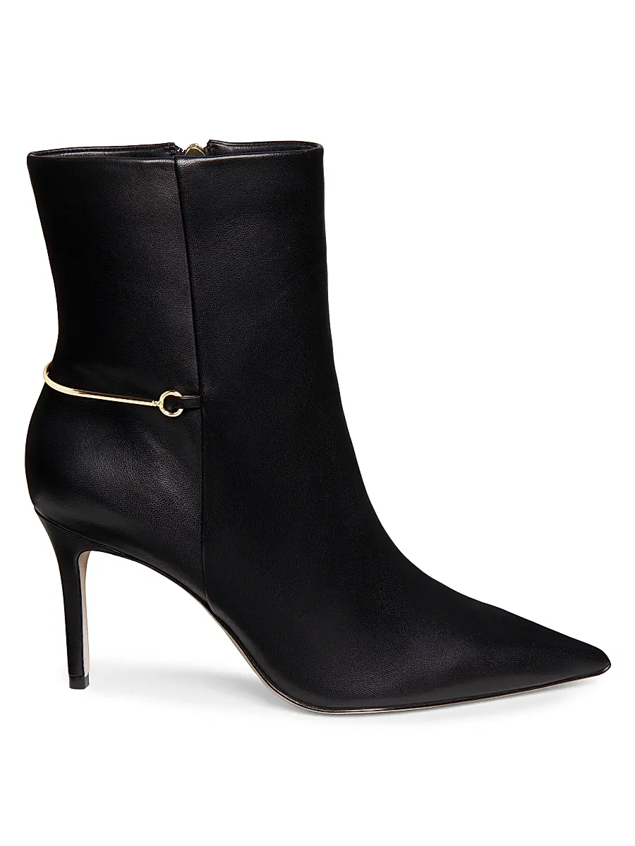 22élevé Women's 85MM Leather Stiletto Booties | Image 1 22élevé Women's 85MM Leather Stiletto Booties | Image 1