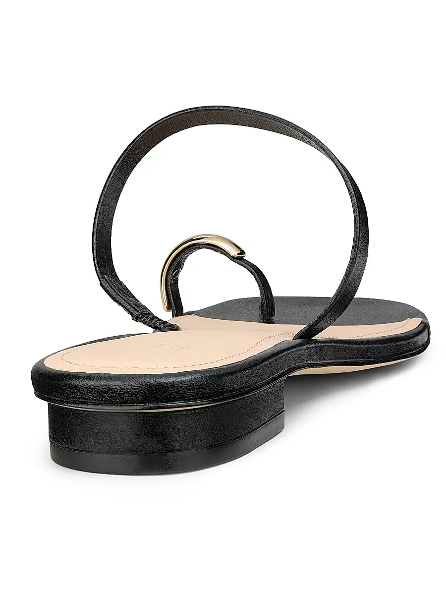 22élevé Women's Leather Toe Ring Sandals | Thumbnail 3 22élevé Women's Leather Toe Ring Sandals | Thumbnail 3