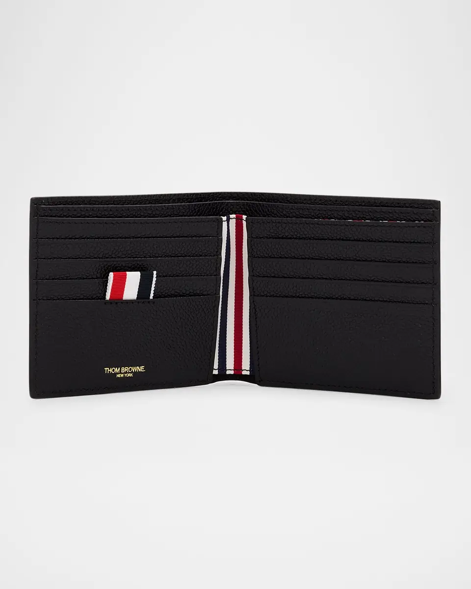 Thom Browne Men's Pebbled Leather Billfold Wallet | Thumbnail 4
