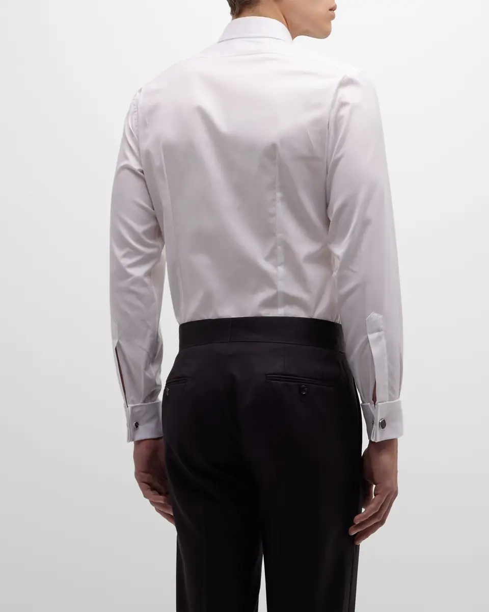 Charvet Men's Slim Fit Covered Placket Dress Shirt | Thumbnail 3 Charvet Men's Slim Fit Covered Placket Dress Shirt | Thumbnail 3