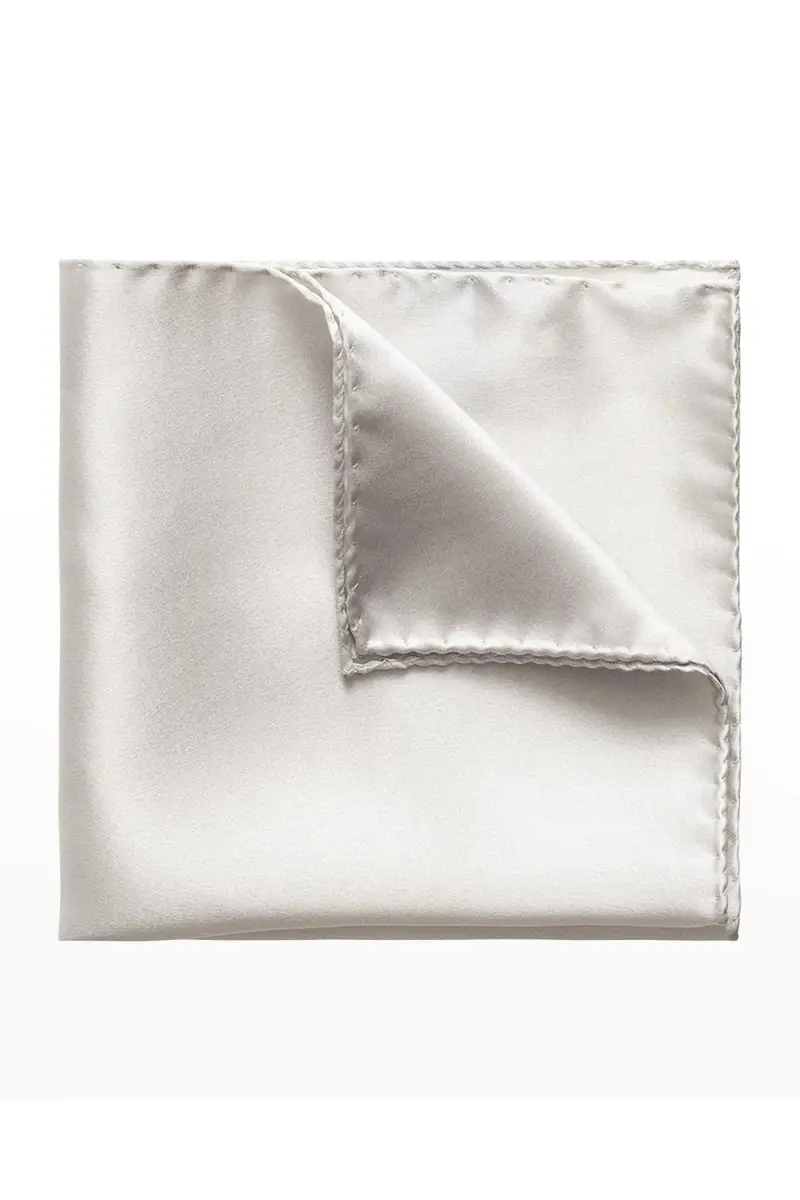 Eton Men's Silk Wedding Pocket Square | Thumbnail 3 Eton Men's Silk Wedding Pocket Square | Thumbnail 3