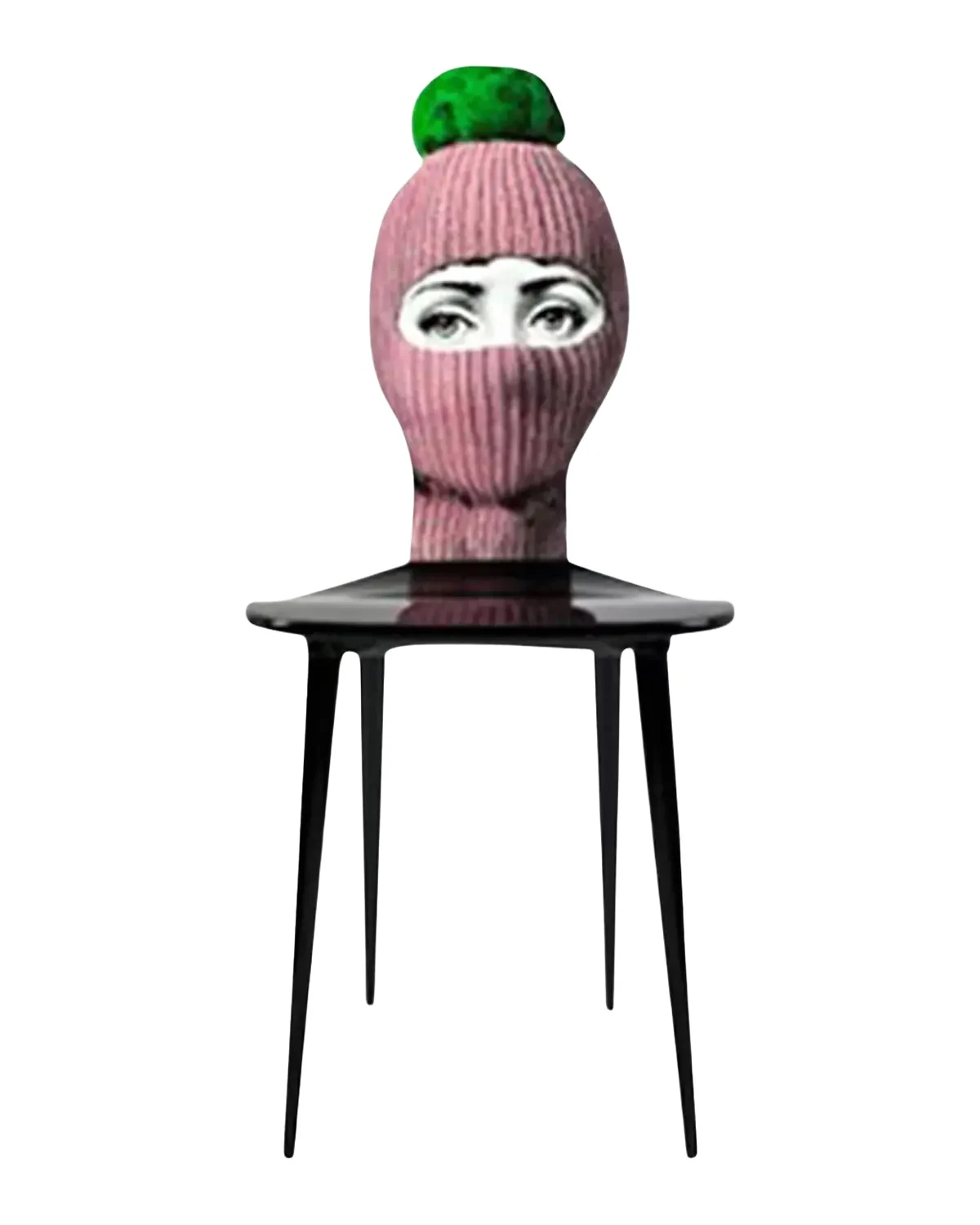 FORNASETTI Chair Lux Gstaad Pink/Green Pompom