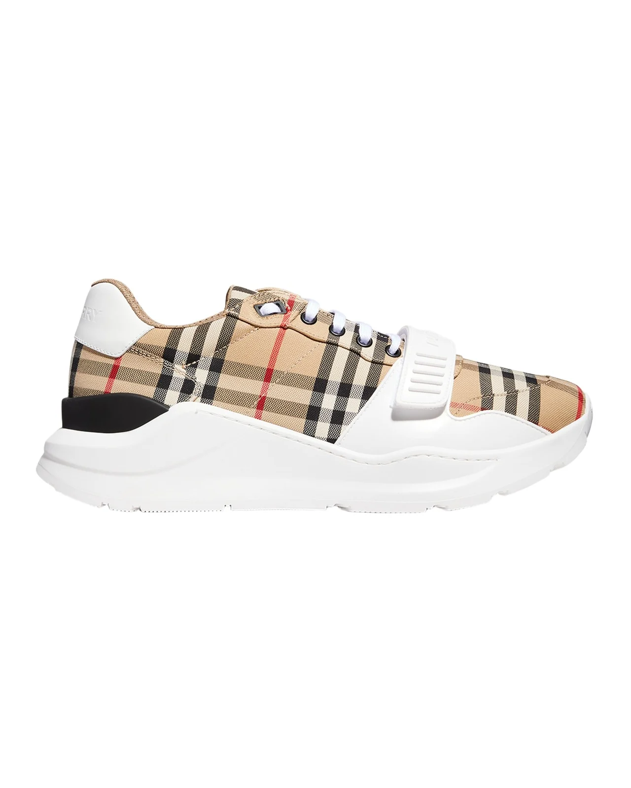 Burberry Men's Vintage Check Canvas Low-Top Sneakers