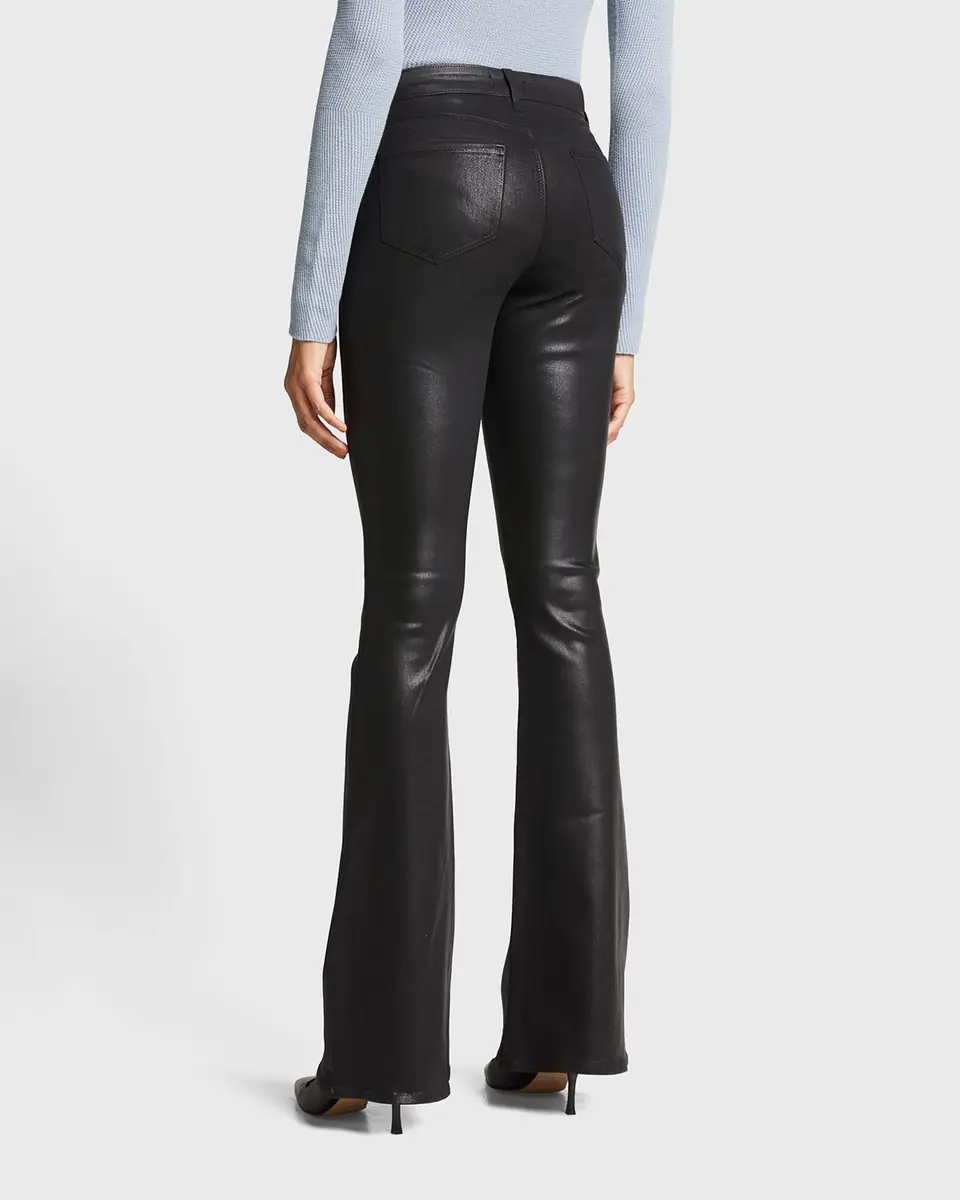 L'Agence Marty Ultra High-Rise Coated Flare Jeans | Thumbnail 3 L'Agence Marty Ultra High-Rise Coated Flare Jeans | Thumbnail 3
