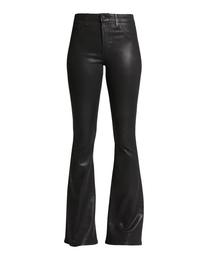 L'Agence Marty Ultra High-Rise Coated Flare Jeans | Image 1 L'Agence Marty Ultra High-Rise Coated Flare Jeans | Image 1