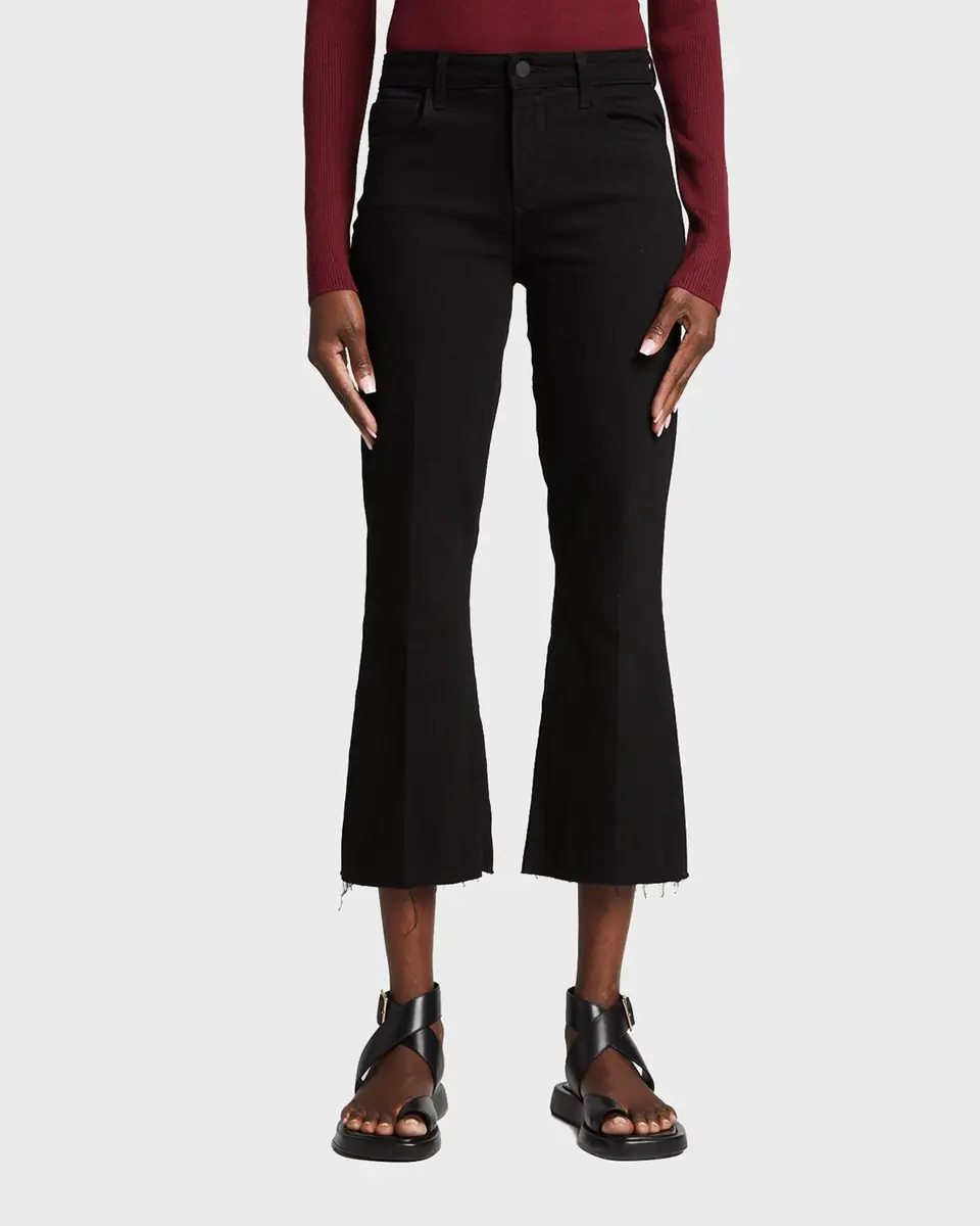 L'Agence Kendra High-Rise Crop Flare Jeans | Thumbnail 2 L'Agence Kendra High-Rise Crop Flare Jeans | Thumbnail 2