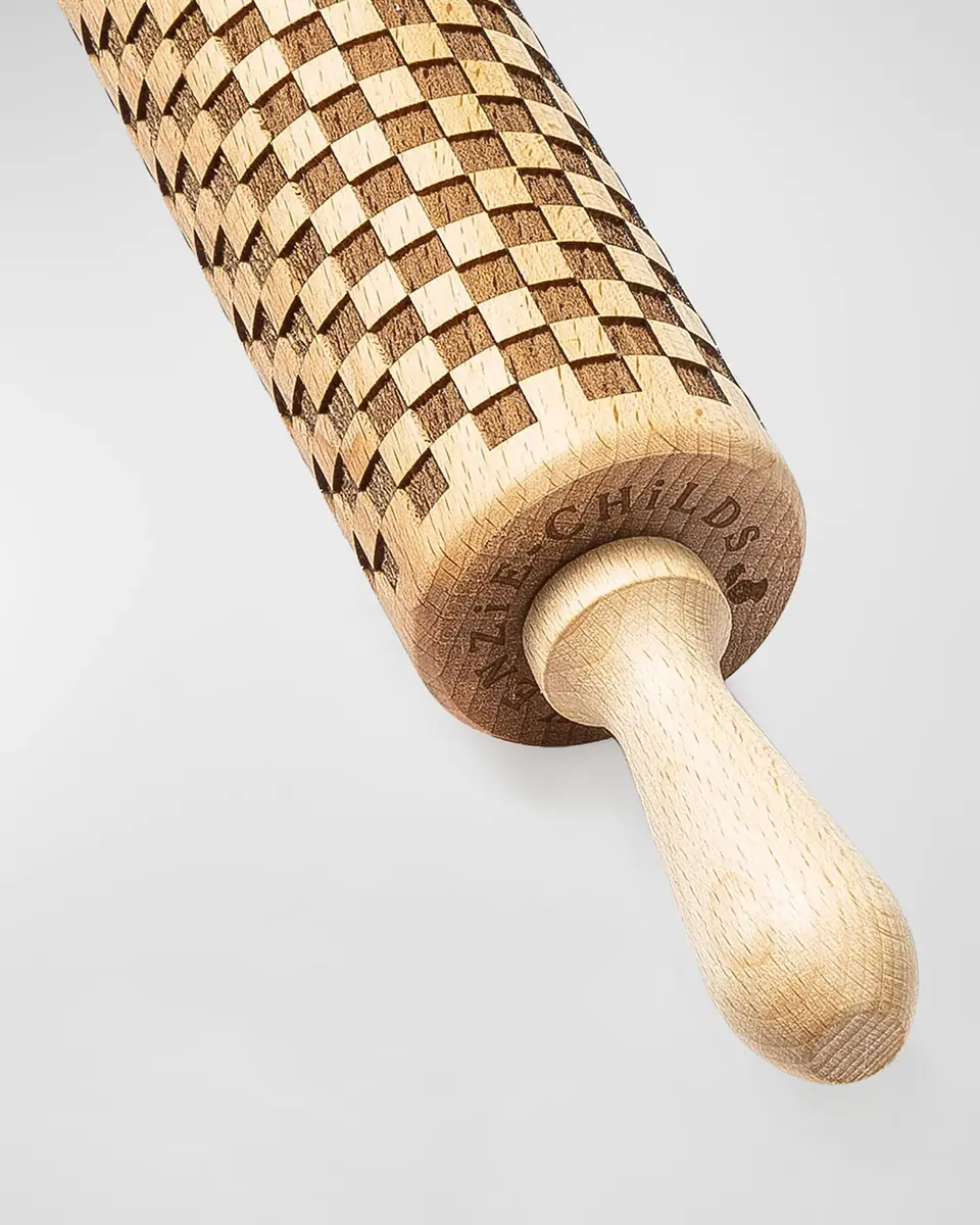 MacKenzie-Childs 14.75" Check Rolling Pin | Thumbnail 2 MacKenzie-Childs 14.75" Check Rolling Pin | Thumbnail 2