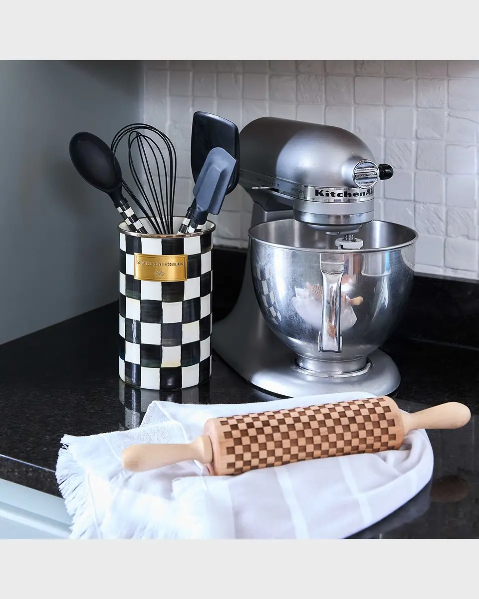 MacKenzie-Childs 14.75" Check Rolling Pin | Thumbnail 3 MacKenzie-Childs 14.75" Check Rolling Pin | Thumbnail 3