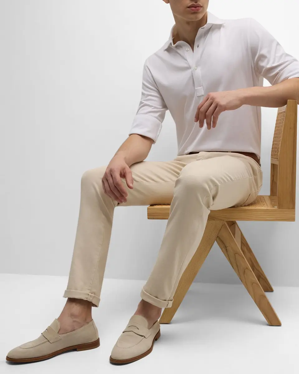 Brunello Cucinelli Men's Bull Denim Skinny-Fit Pants | Thumbnail 6 Brunello Cucinelli Men's Bull Denim Skinny-Fit Pants | Thumbnail 6