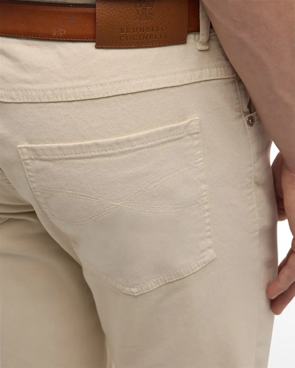Brunello Cucinelli Men's Bull Denim Skinny-Fit Pants | Thumbnail 7 Brunello Cucinelli Men's Bull Denim Skinny-Fit Pants | Thumbnail 7