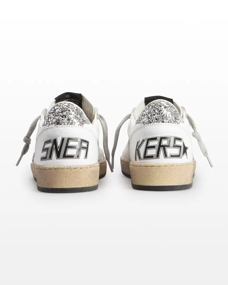 Golden Goose Ball Star Leather Glitter Sneakers | Thumbnail 3 Golden Goose Ball Star Leather Glitter Sneakers | Thumbnail 3
