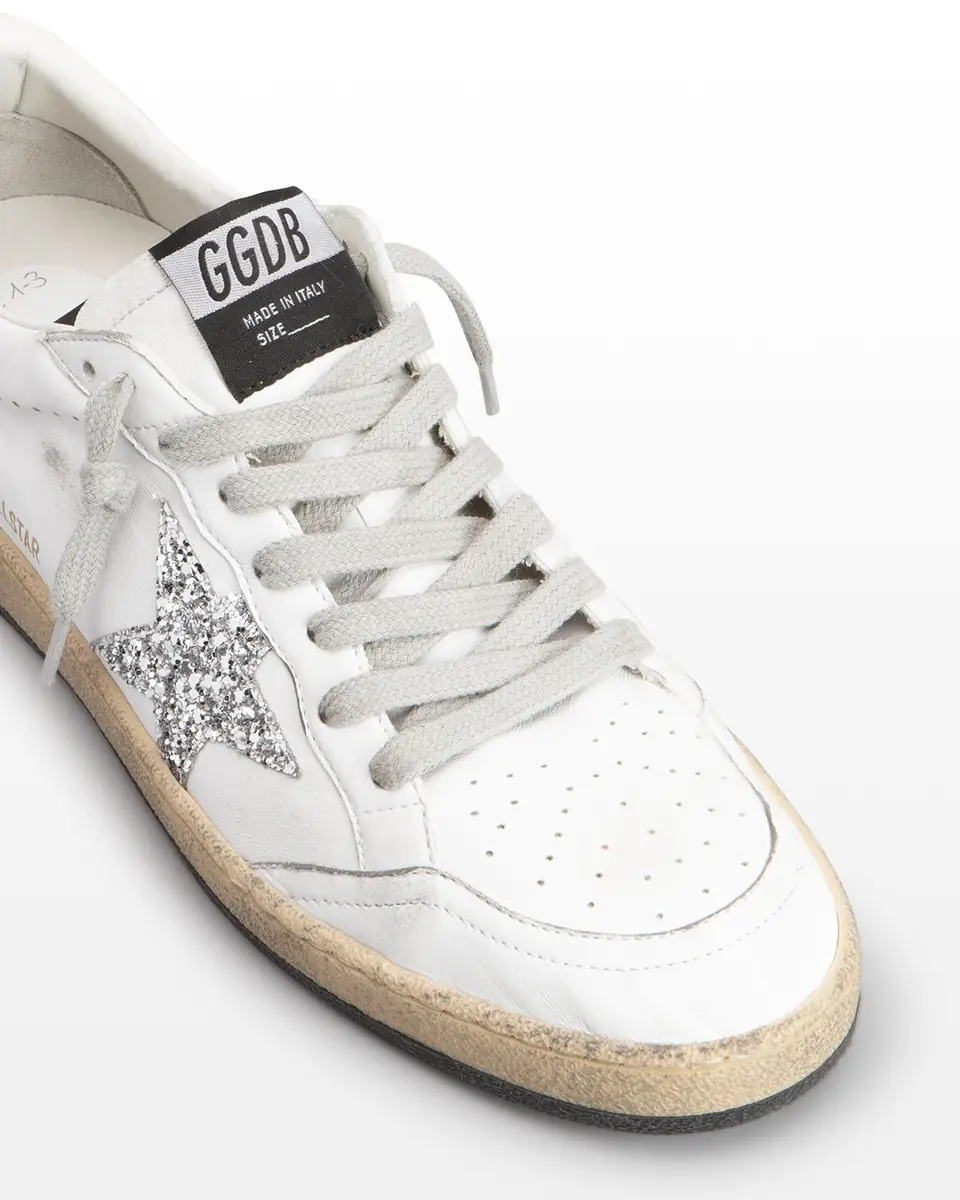 Golden Goose Ball Star Leather Glitter Sneakers | Thumbnail 4 Golden Goose Ball Star Leather Glitter Sneakers | Thumbnail 4