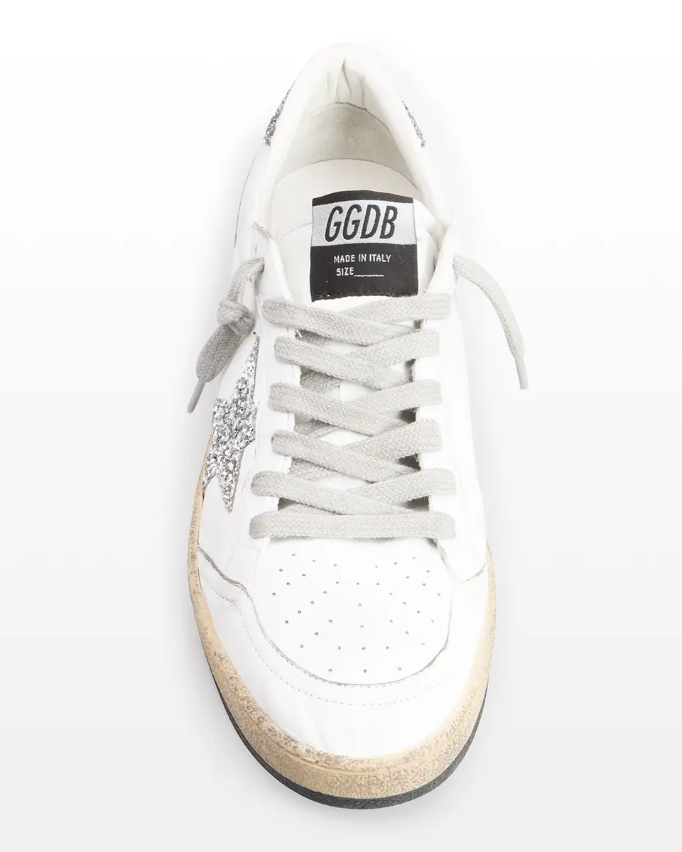 Golden Goose Ball Star Leather Glitter Sneakers | Thumbnail 5 Golden Goose Ball Star Leather Glitter Sneakers | Thumbnail 5
