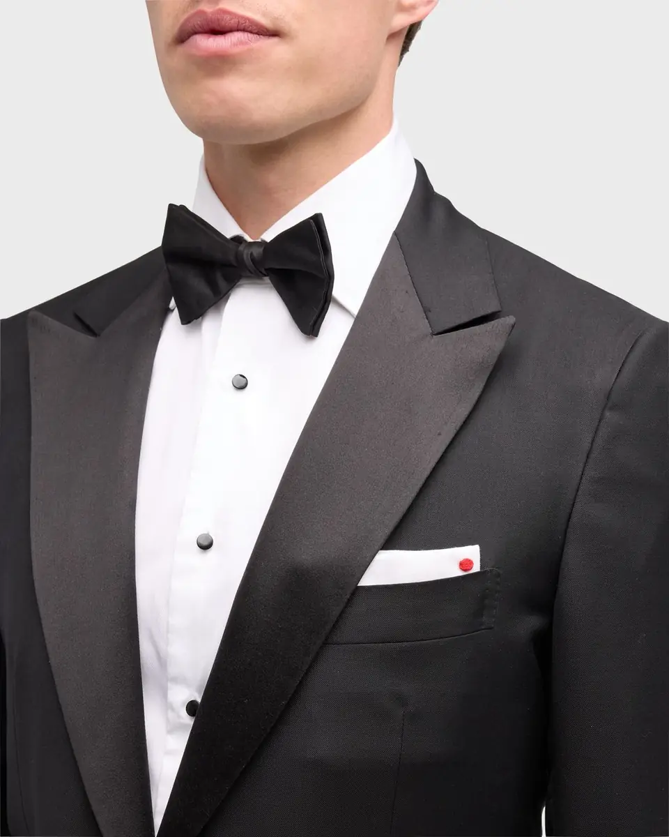 Kiton Men's Peak Wool Tuxedo | Thumbnail 6 Kiton Men's Peak Wool Tuxedo | Thumbnail 6