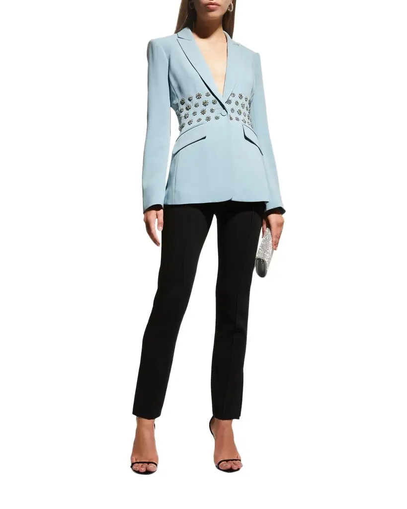Cinq à Sept Brianne Slit-Leg Trousers | Image 1 Cinq à Sept Brianne Slit-Leg Trousers | Image 1