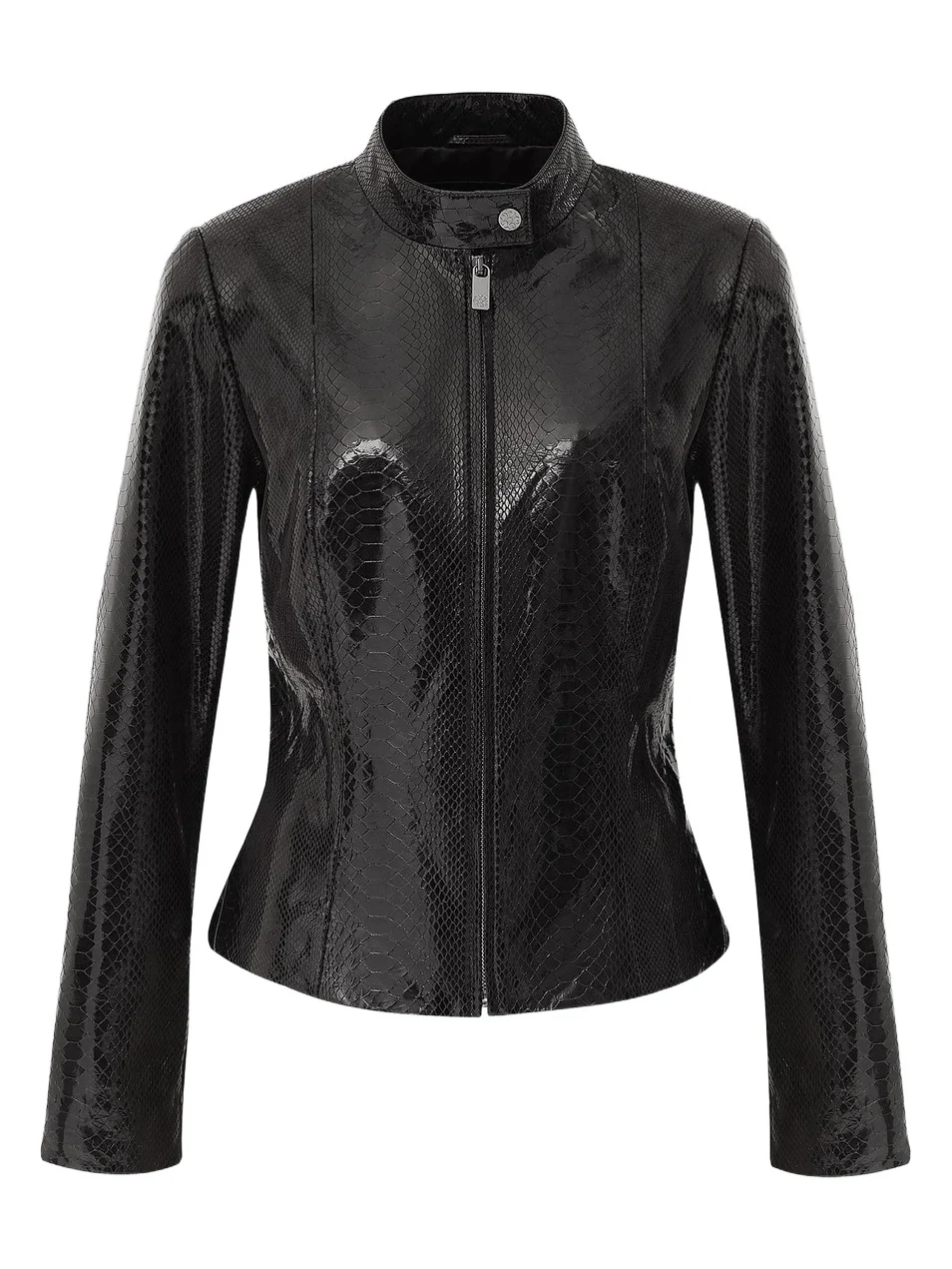 Women's Metis Suede Python Printed Zip Jacket Women's Metis Suede Python Printed Zip Jacket