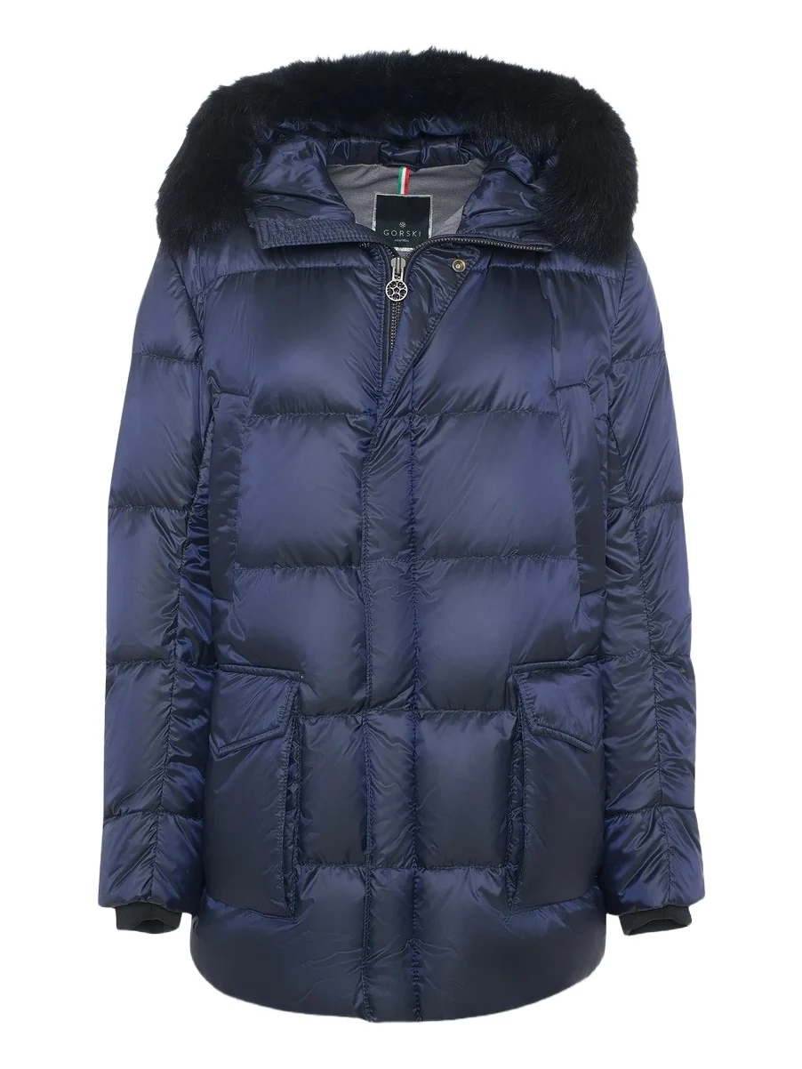 Men's Apres-Ski Jacket with Detachable Toscana Lamb Hood Trim Men's Apres-Ski Jacket with Detachable Toscana Lamb Hood Trim