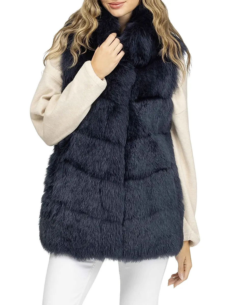 Gorski Women's Reversible Merinillo Shearling Lamb Vest | Thumbnail 2 Gorski Women's Reversible Merinillo Shearling Lamb Vest | Thumbnail 2
