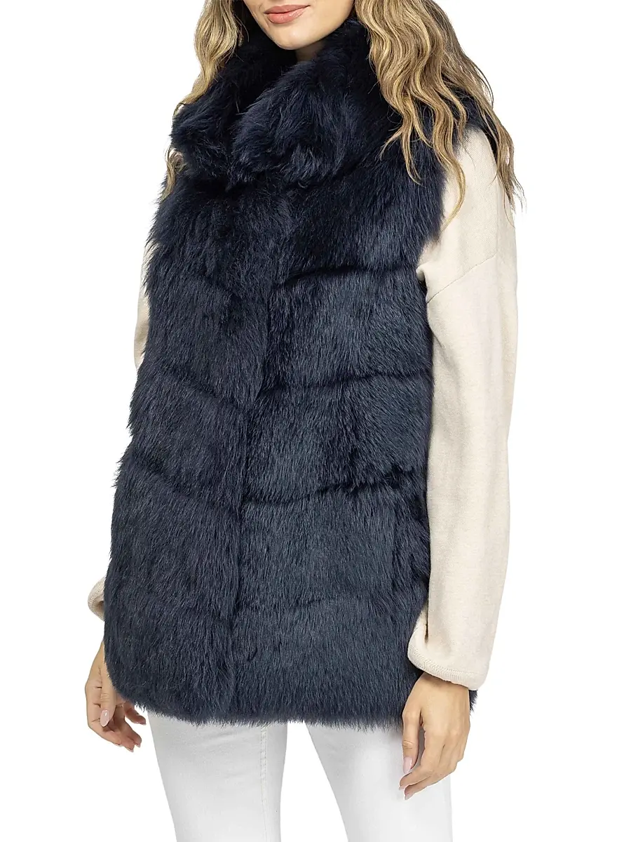 Gorski Women's Reversible Merinillo Shearling Lamb Vest | Thumbnail 3 Gorski Women's Reversible Merinillo Shearling Lamb Vest | Thumbnail 3