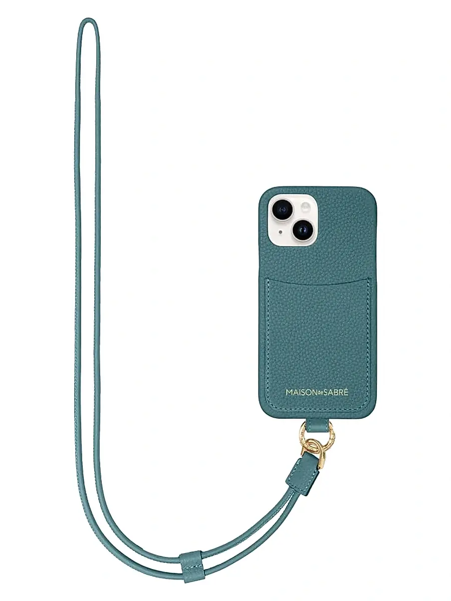 MAISON de SABRÉ Women's Sling Phone Case (iPhone 15) - Bondi Blue | Image 1 MAISON de SABRÉ Women's Sling Phone Case (iPhone 15) - Bondi Blue | Image 1