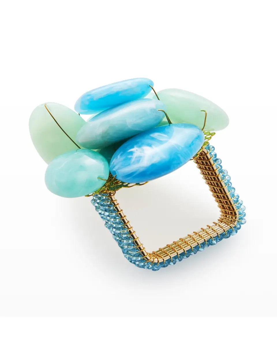 Kim Seybert Sea Stone Napkin Ring | Thumbnail 3 Kim Seybert Sea Stone Napkin Ring | Thumbnail 3