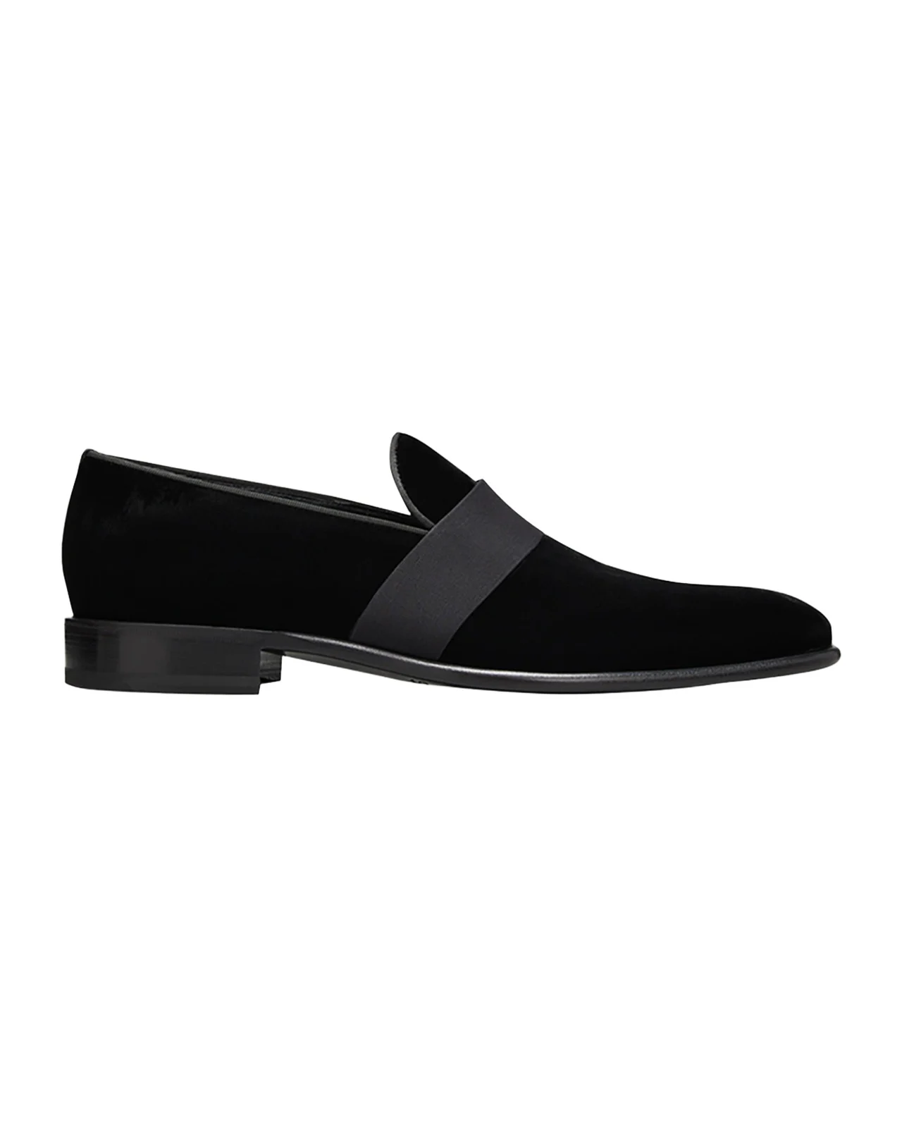 Santoni Men's Isomer Grosgrain Velvet Formal Loafers