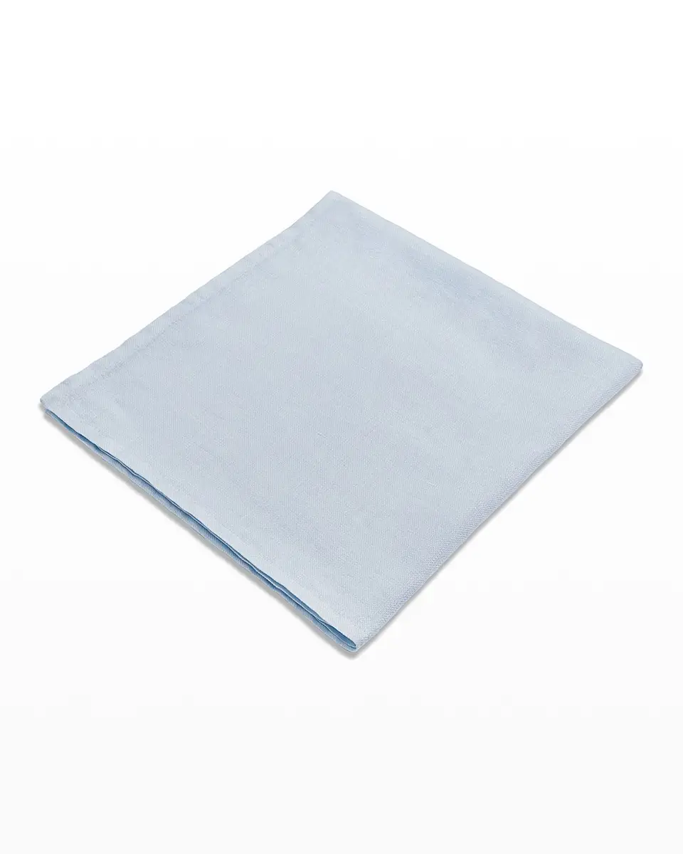L'Objet Linen Sateen Napkin S4 Blue | Thumbnail 2 L'Objet Linen Sateen Napkin S4 Blue | Thumbnail 2