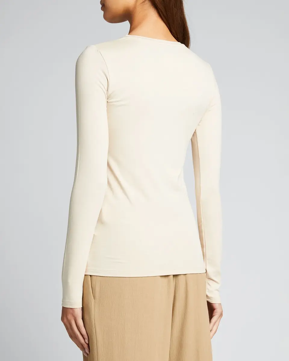 MAJESTIC FILATURES Soft Touch Flat-Edge Long-Sleeve Crewneck Top | Thumbnail 3 MAJESTIC FILATURES Soft Touch Flat-Edge Long-Sleeve Crewneck Top | Thumbnail 3