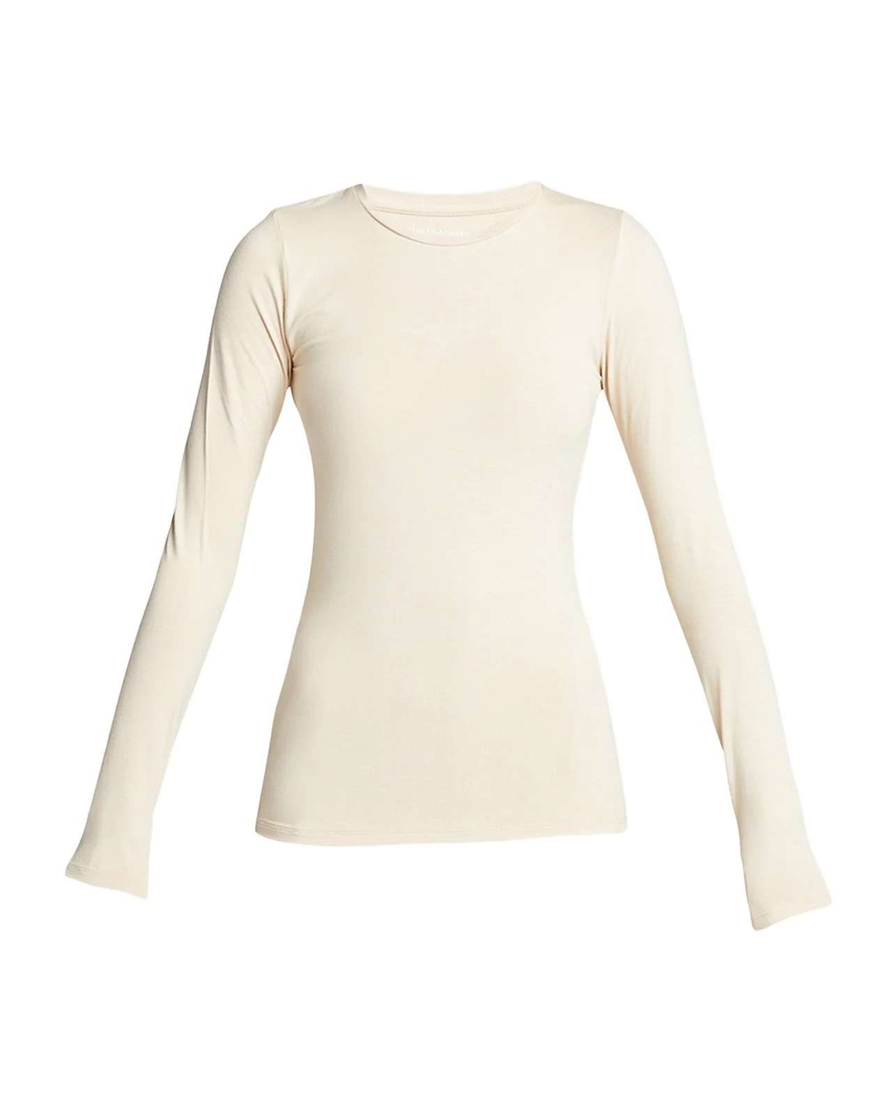 Soft Touch Flat-Edge Long-Sleeve Crewneck Top Soft Touch Flat-Edge Long-Sleeve Crewneck Top