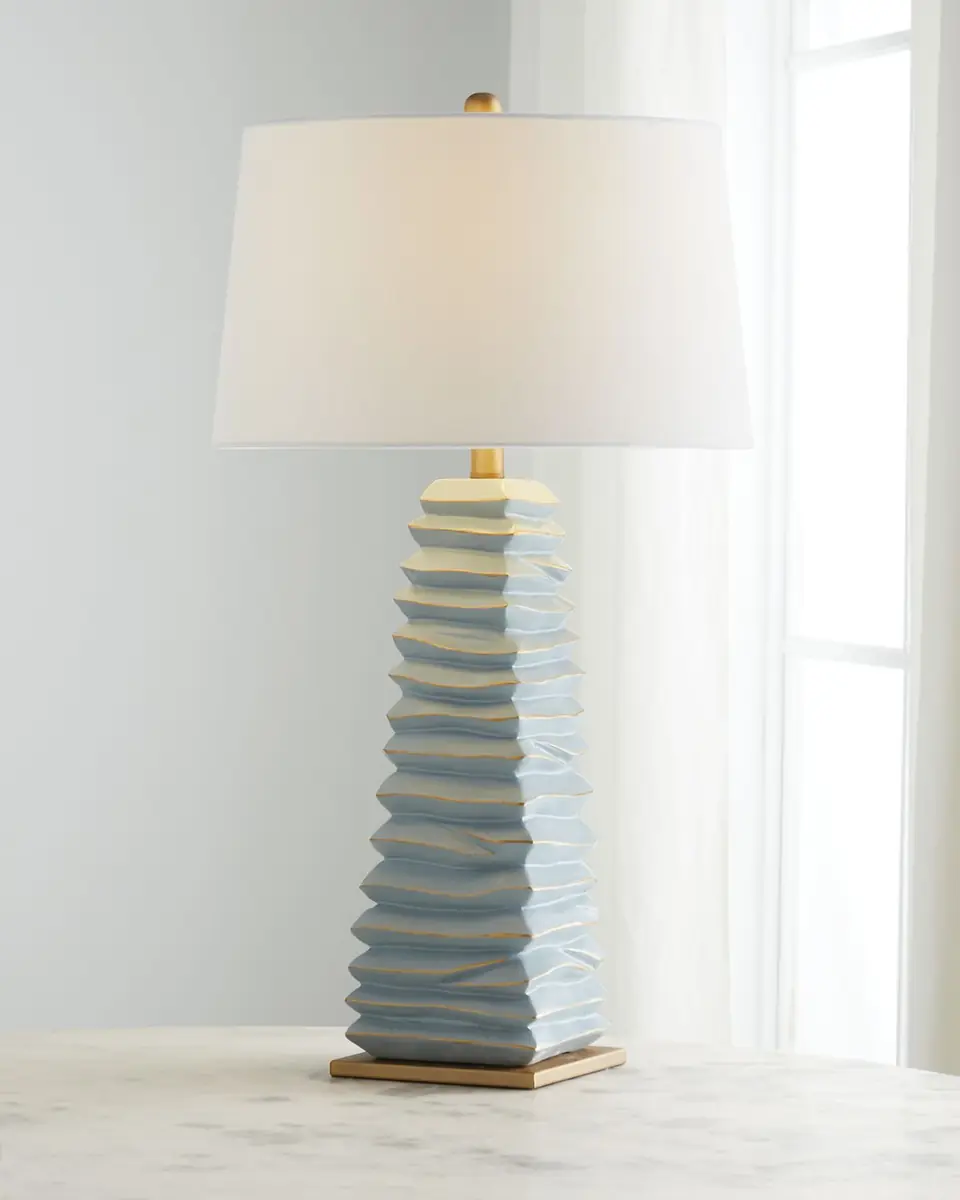 Old World Design Carley Soft Teal Table Lamp | Thumbnail 2 Old World Design Carley Soft Teal Table Lamp | Thumbnail 2