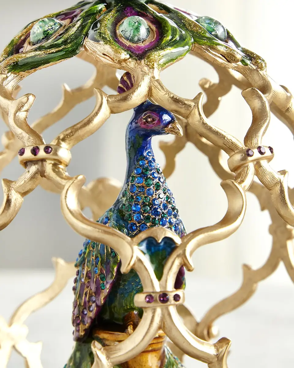 Jay Strongwater Decorative Peacock Egg | Thumbnail 2