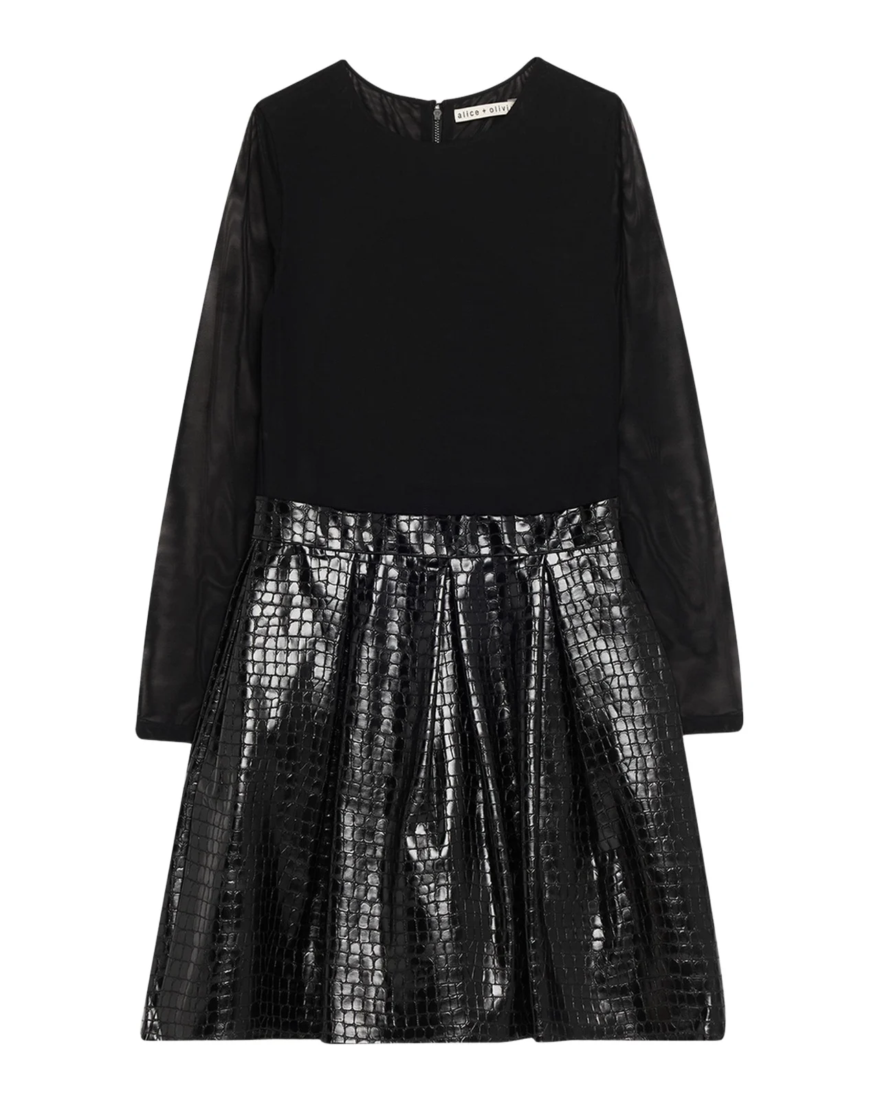 Chara Vegan-Leather Party Dress Chara Vegan-Leather Party Dress