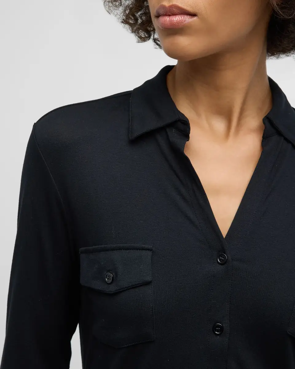 MAJESTIC FILATURES Soft Touch Button-Down Shirt with Pockets | Thumbnail 5 MAJESTIC FILATURES Soft Touch Button-Down Shirt with Pockets | Thumbnail 5
