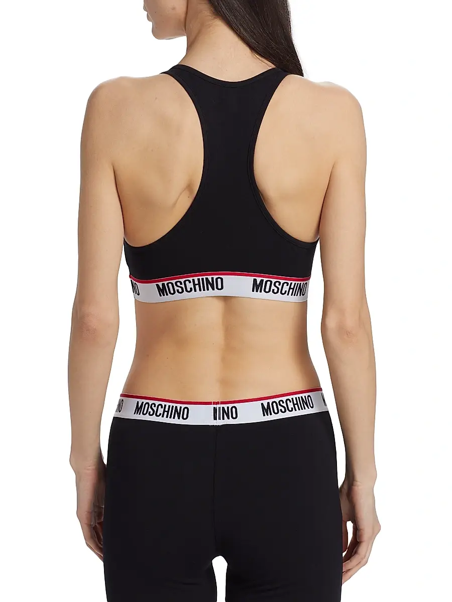 MOSCHINO Women's Logo Tape Bra | Thumbnail 5 MOSCHINO Women's Logo Tape Bra | Thumbnail 5