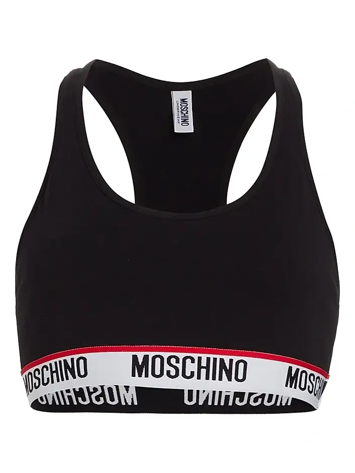 MOSCHINO Women's Logo Tape Bra
