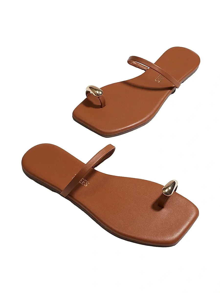 TKEES Women's Cole Leather Flat Sandals | Thumbnail 3 TKEES Women's Cole Leather Flat Sandals | Thumbnail 3