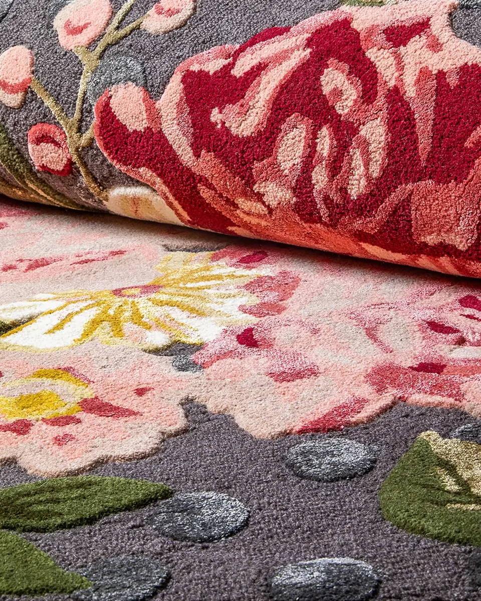 MacKenzie-Childs Kew Gardens Rug, 2 '3" x 3 ' | Thumbnail 2 MacKenzie-Childs Kew Gardens Rug, 2 '3" x 3 ' | Thumbnail 2