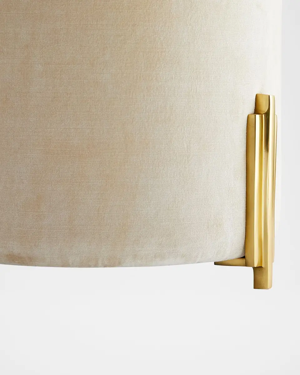 Arteriors Warby Velvet Ottoman | Thumbnail 2