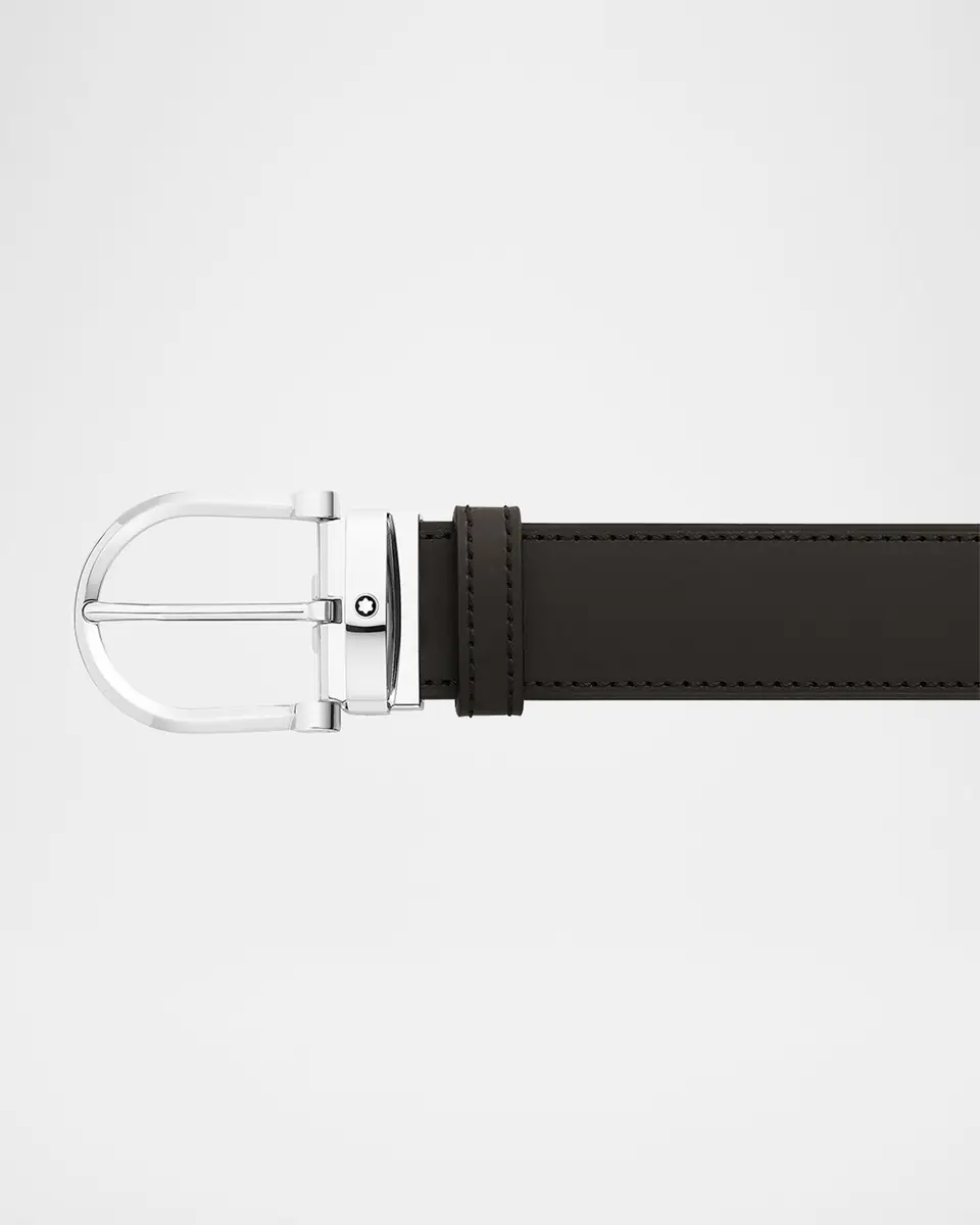Montblanc Men's Leather Buckle Belt | Thumbnail 3