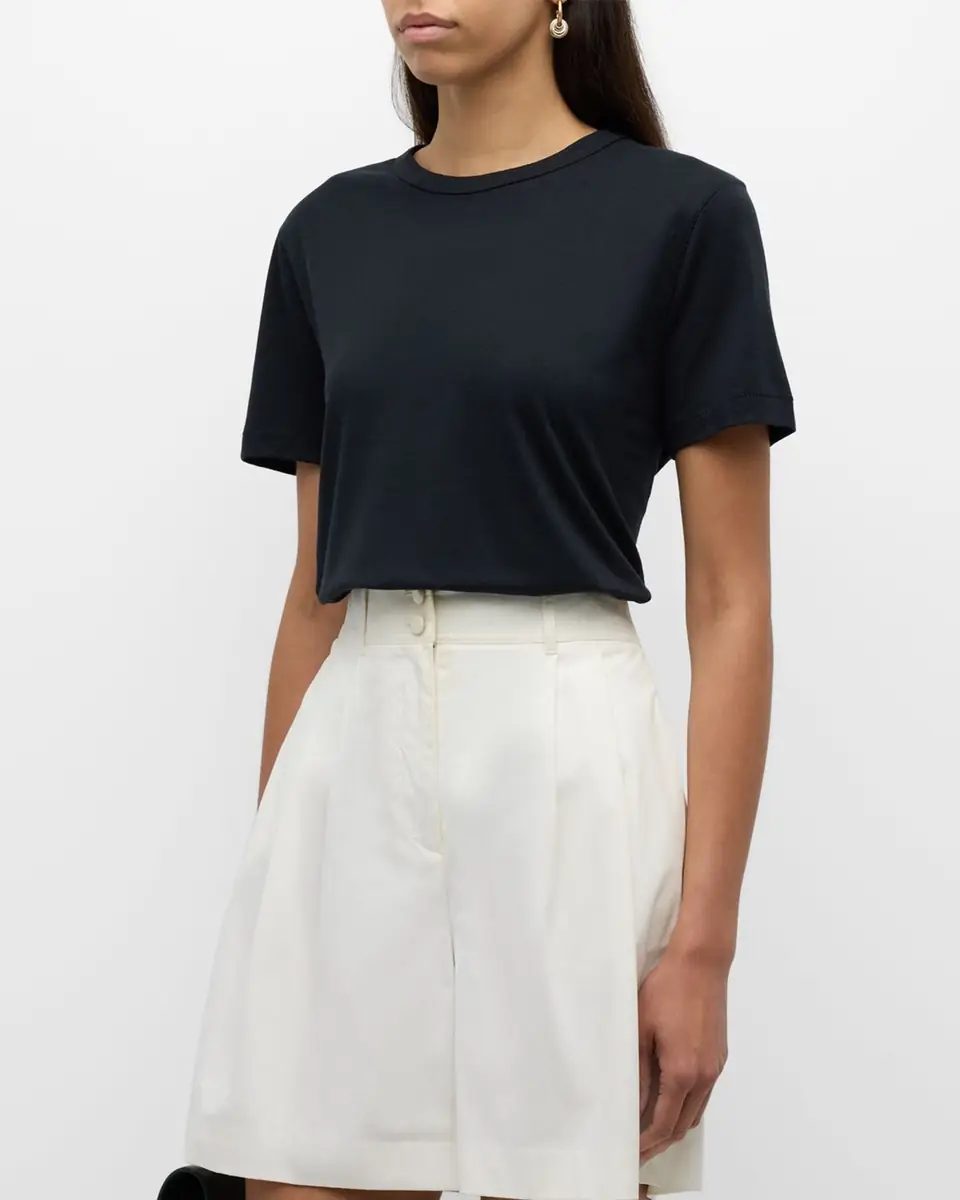 MAJESTIC FILATURES Lyocell Cotton Semi-Relaxed Short-Sleeve Crewneck tee | Thumbnail 3 MAJESTIC FILATURES Lyocell Cotton Semi-Relaxed Short-Sleeve Crewneck tee | Thumbnail 3