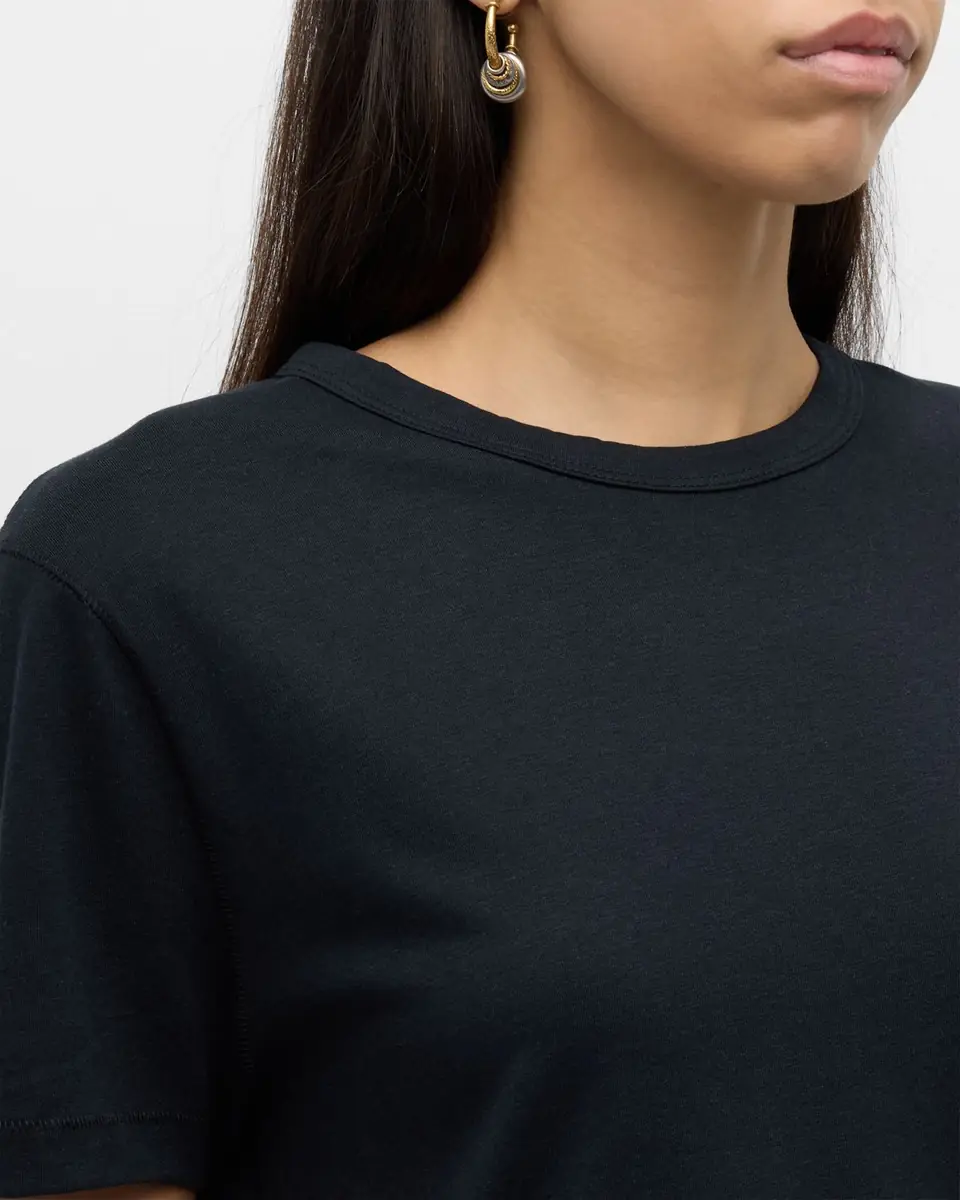 MAJESTIC FILATURES Lyocell Cotton Semi-Relaxed Short-Sleeve Crewneck tee | Thumbnail 5 MAJESTIC FILATURES Lyocell Cotton Semi-Relaxed Short-Sleeve Crewneck tee | Thumbnail 5