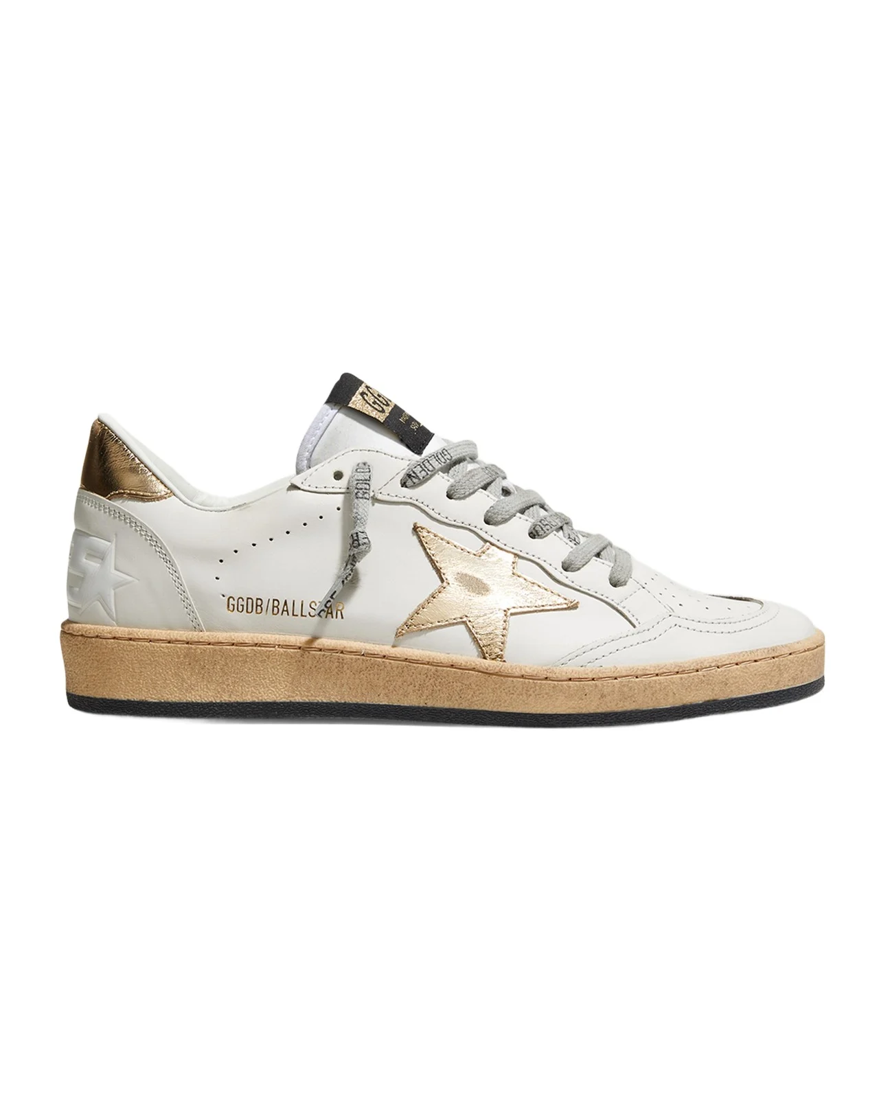 Ball Star Mixed Leather Low-Top Sneakers Ball Star Mixed Leather Low-Top Sneakers