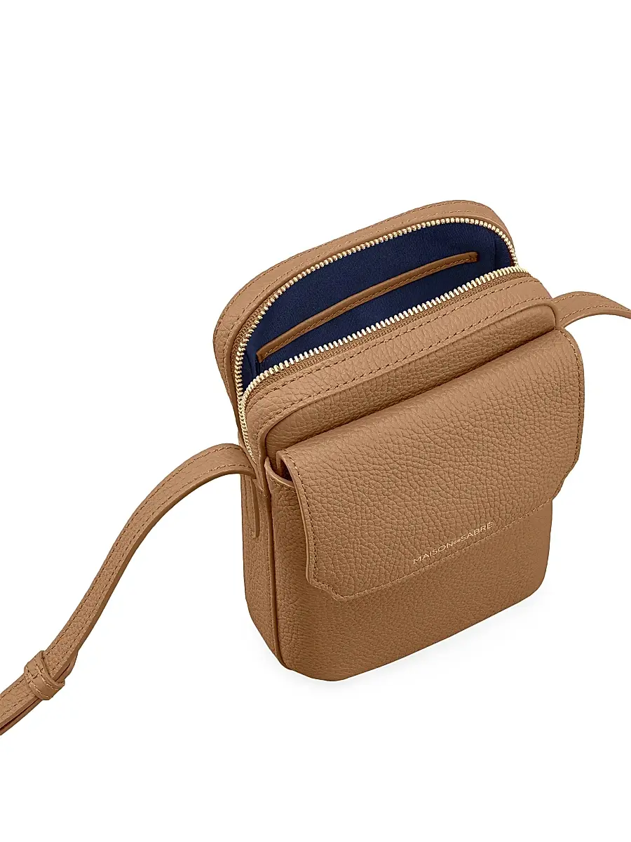 MAISON de SABRÉ Leather Zip Phone Pouch | Thumbnail 7 MAISON de SABRÉ Leather Zip Phone Pouch | Thumbnail 7