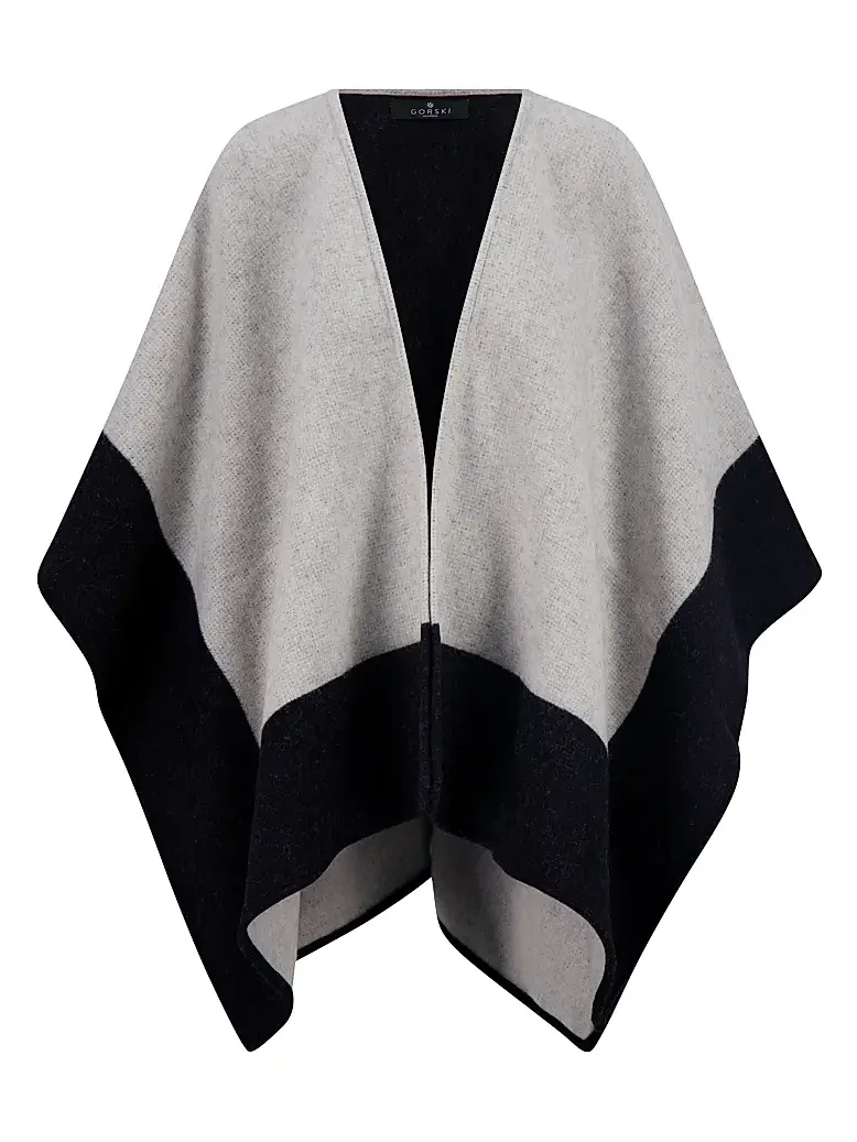 Gorski Women's Reversible Select Wool Cape