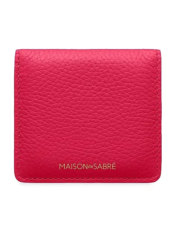 MAISON de SABRÉ Leather Compact Mirror