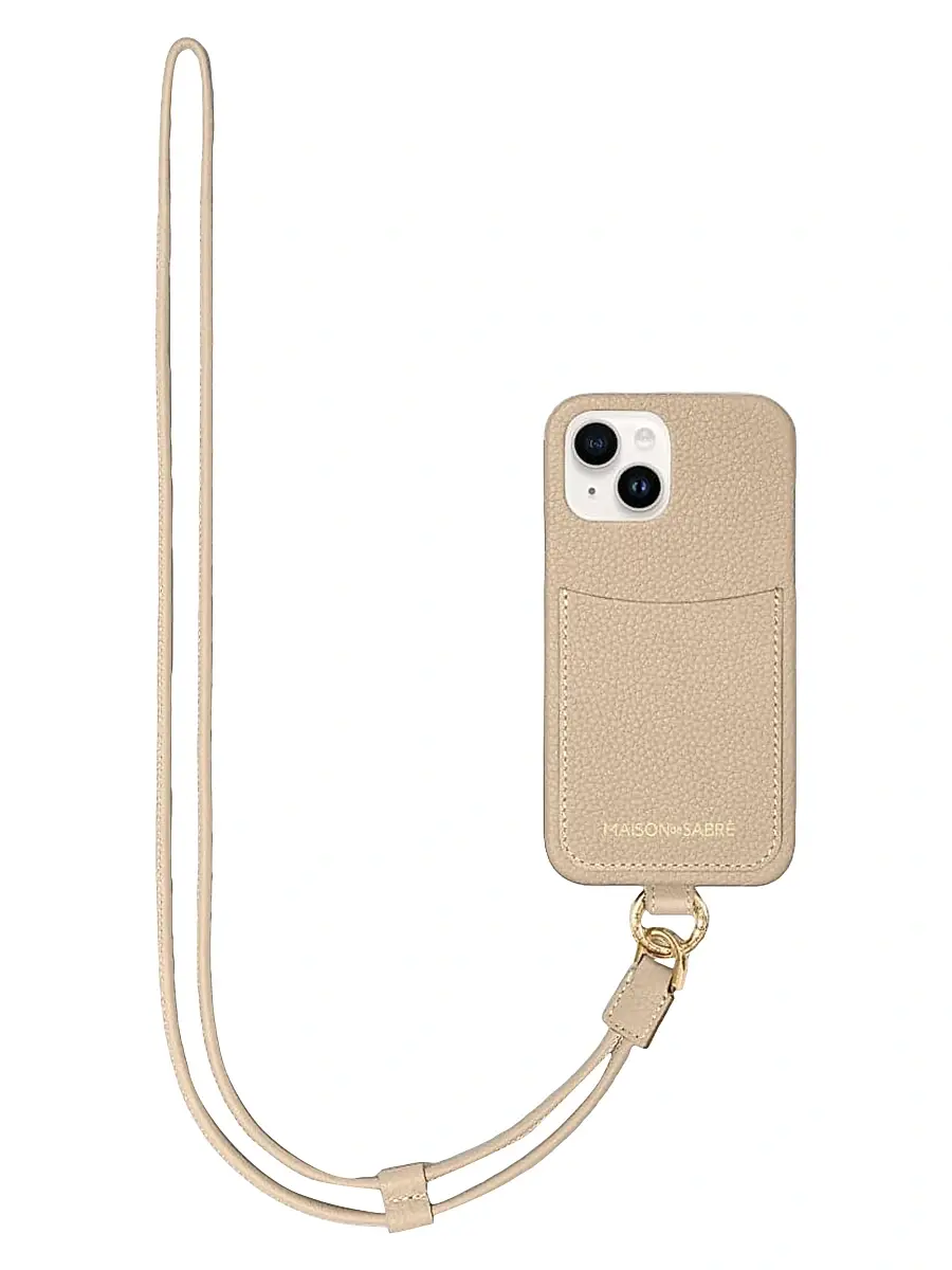 MAISON de SABRÉ Women's Sling Phone Case (iPhone 15) - Saharan Beige | Image 1 MAISON de SABRÉ Women's Sling Phone Case (iPhone 15) - Saharan Beige | Image 1