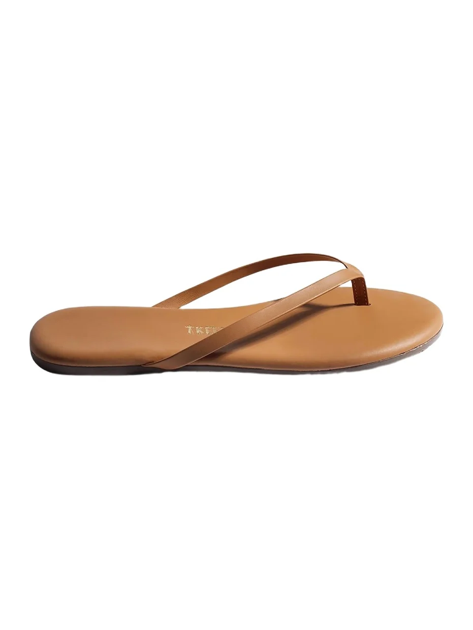Women's Foundations Matte Leather Flip Flops Women's Foundations Matte Leather Flip Flops