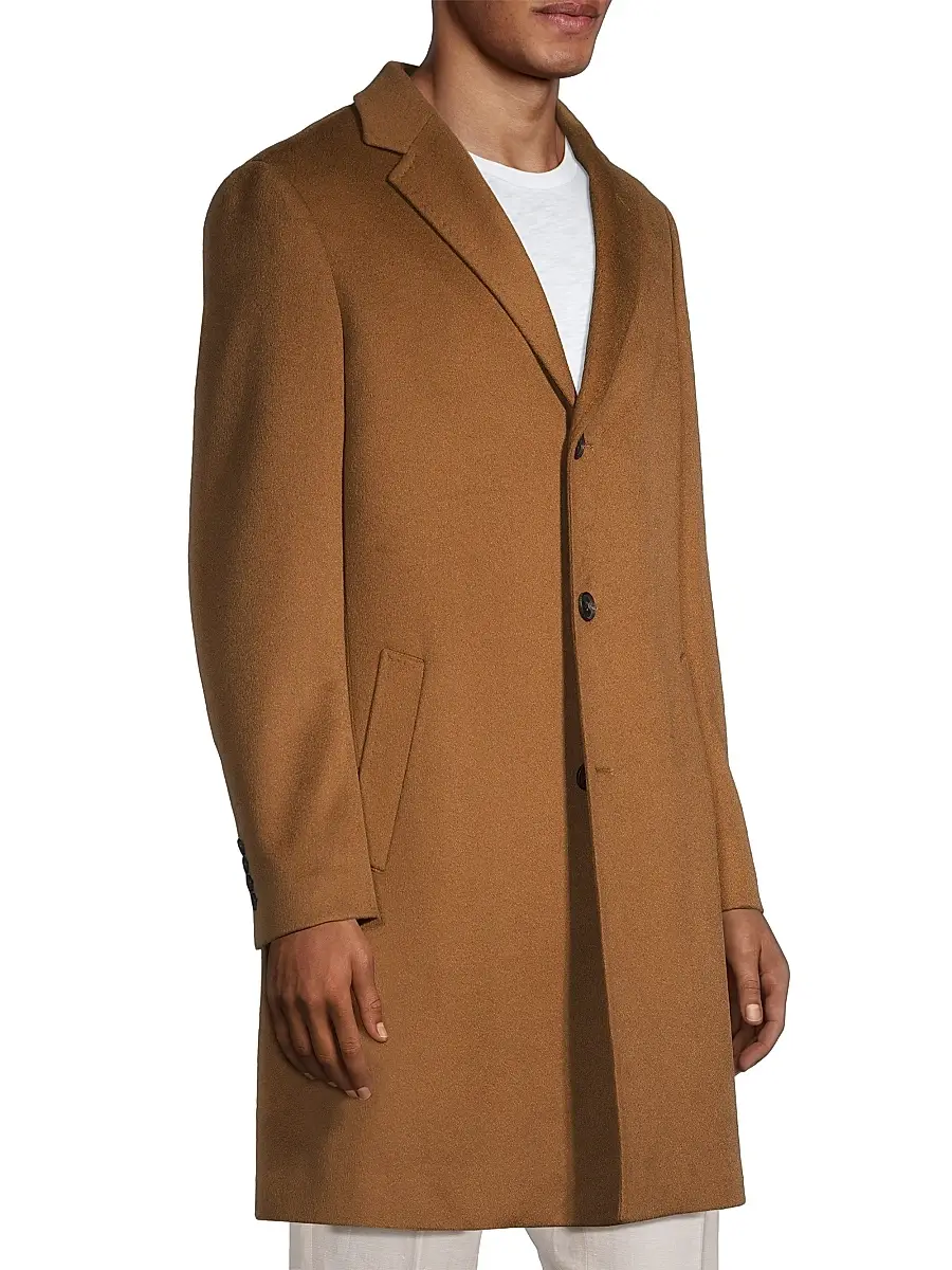Cardinal Of Canada Men's Pierre Cashmere Topcoat | Thumbnail 4 Cardinal Of Canada Men's Pierre Cashmere Topcoat | Thumbnail 4