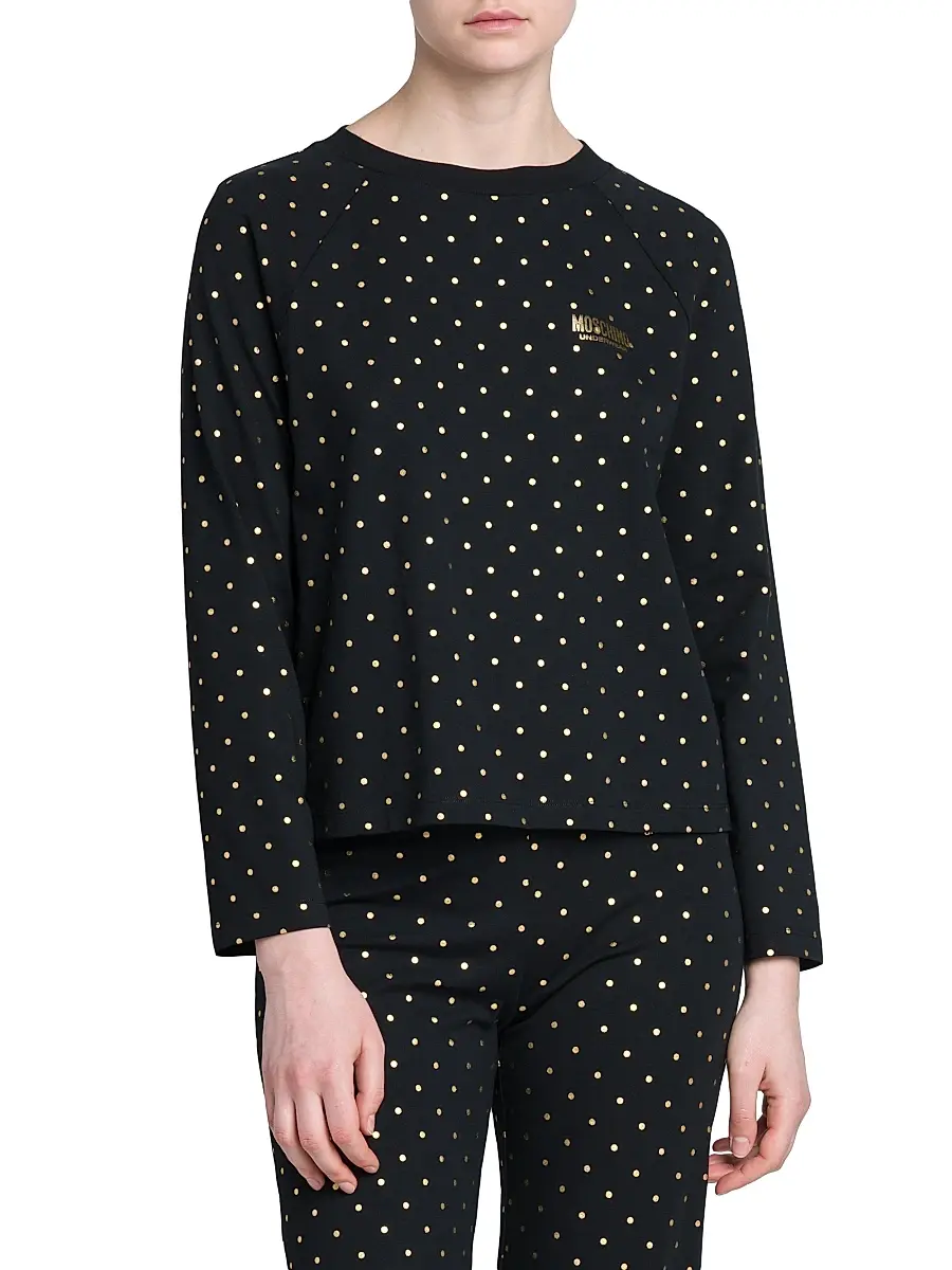 MOSCHINO Women's Fantasy Stretch-Cotton Pajama Top | Thumbnail 2