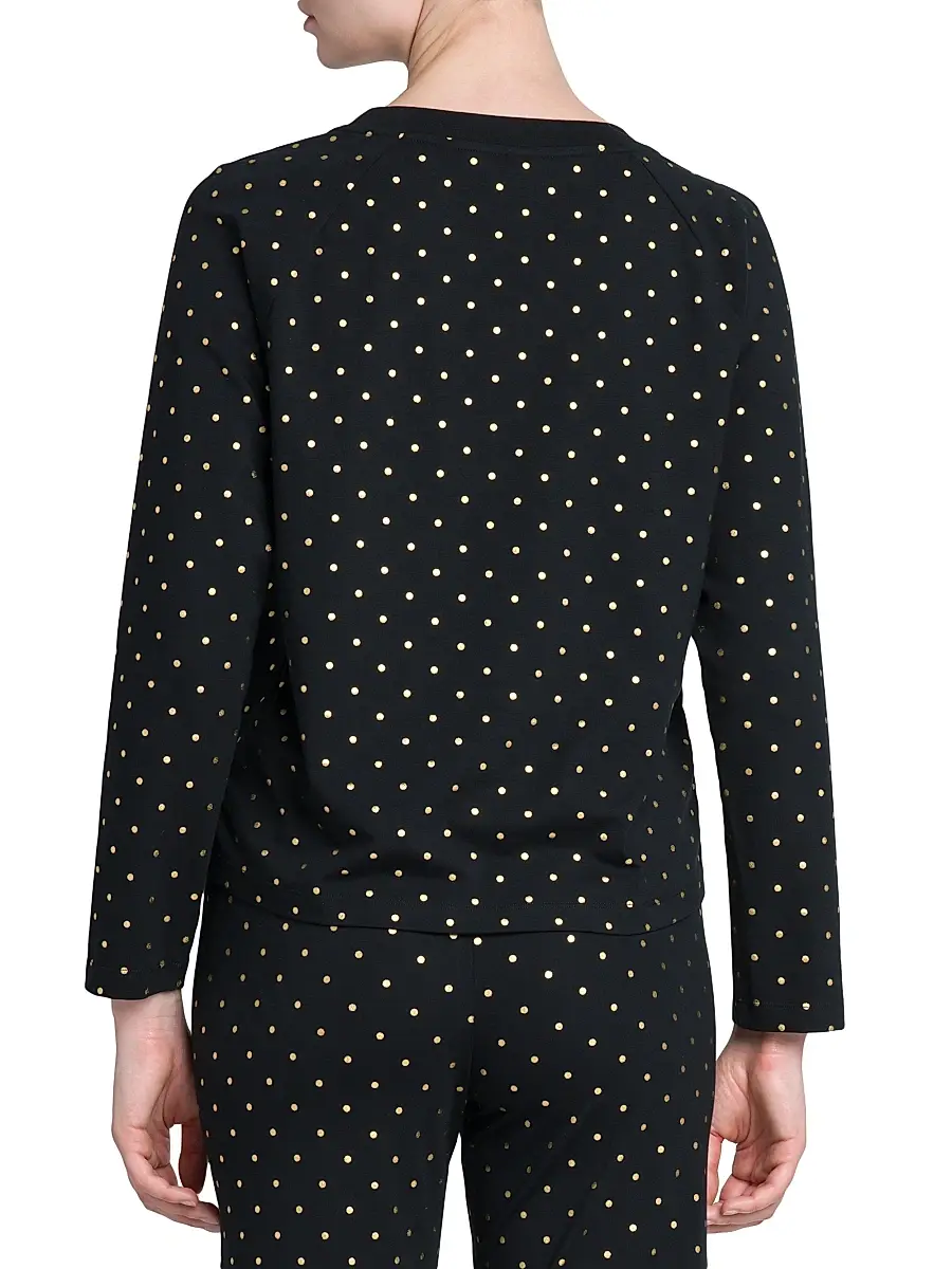 MOSCHINO Women's Fantasy Stretch-Cotton Pajama Top | Thumbnail 4